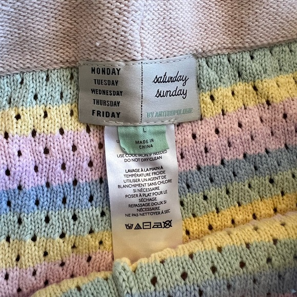 Anthropologie Saturday Sunday Taleen Striped Lounge Pants - Large - Picture 6 of 7